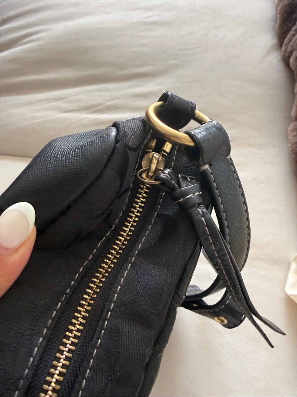 Rare Coach patchwork crossbody🖤 - Picture 6 of 10